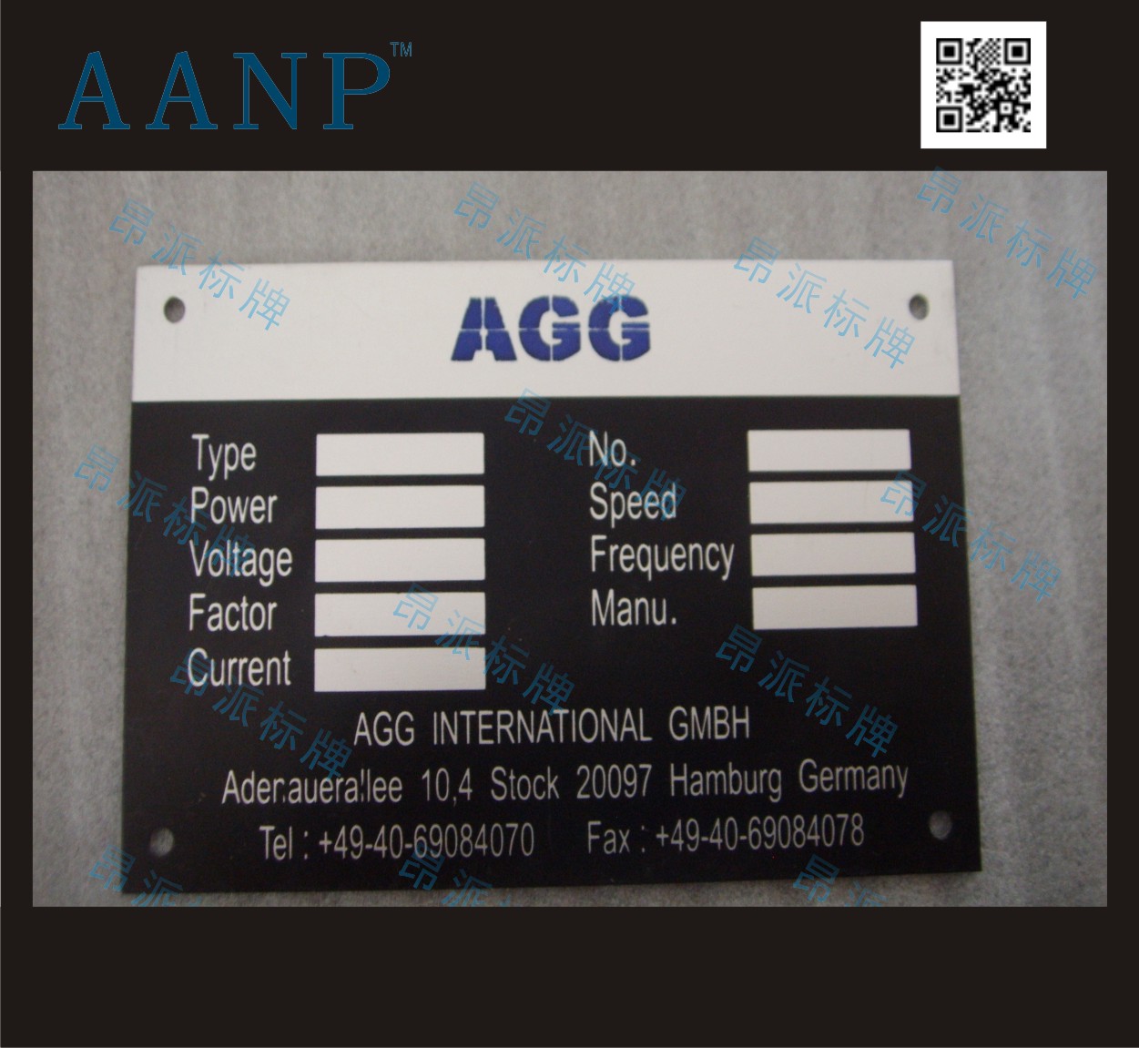 設(shè)備銘牌標(biāo)牌