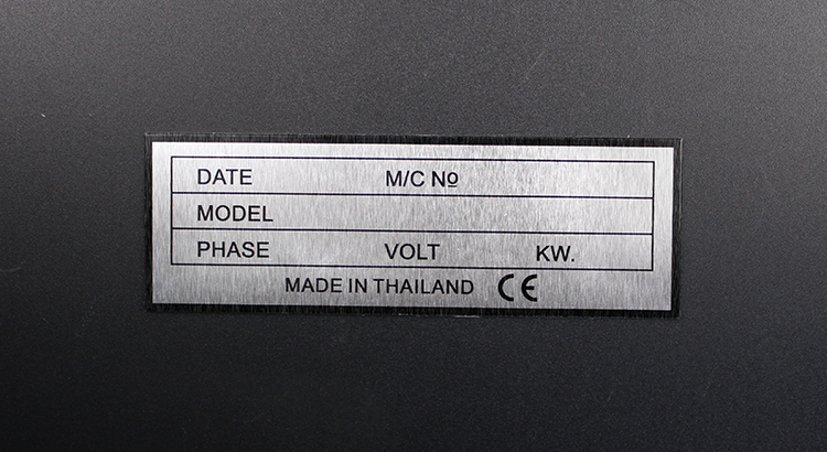 機械鋁銘牌制作